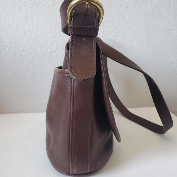 Coach 4150 Fletcher Brown Leather Crossbody Shoulder Flap Bag Vintage - Picture 6 of 15